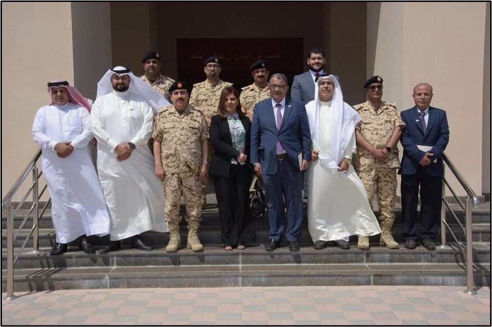 زيارة مجلس إدارة جمعية المحامين البحرينية للقضاء العسكري