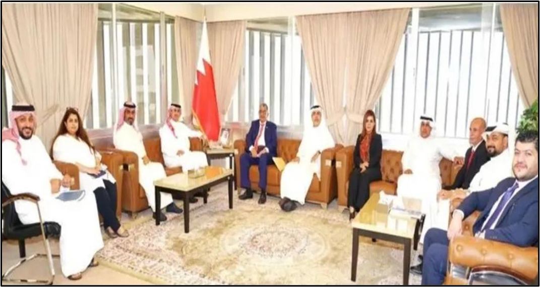 سعادة وزير العدل يستقبل أعضاء مجلس إدارة جمعية المحامين البحرينية