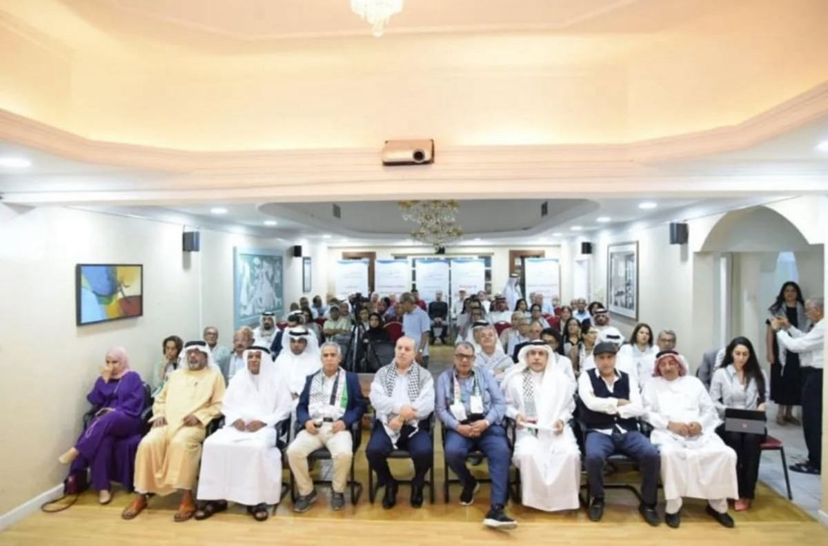 {المشاركة في المهرجان الخطابي تضامناً مع الشعب الفلسطيني بالمنبر التقدمي}