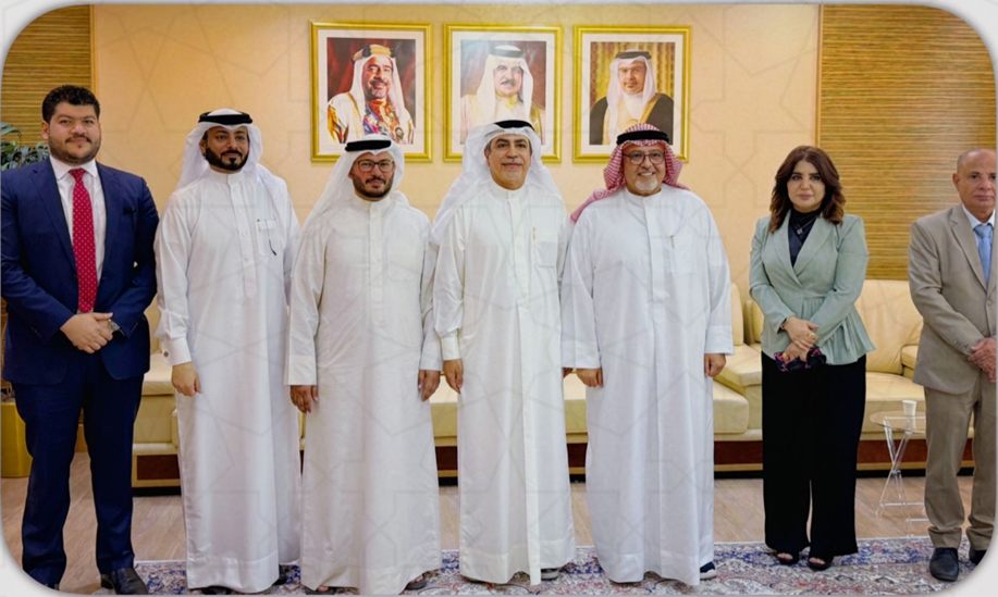 معالي نائب رئيس المجلس الأعلى للقضاء يستقبل رئيس وأعضاء مجلس إدارة جمعية المحامين البحرينية
