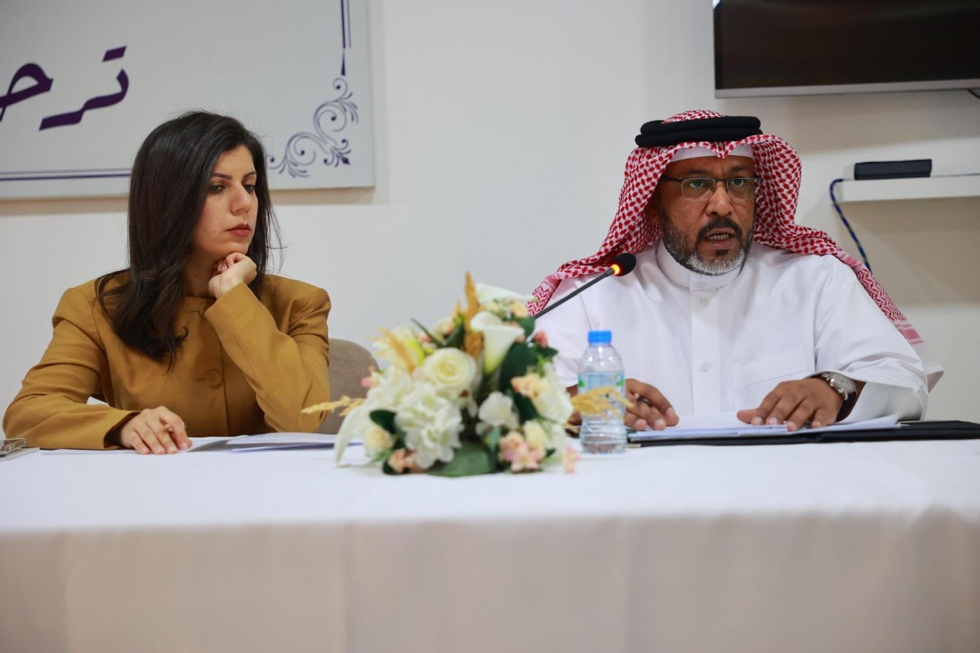 ‏تنظيم جلسة نقاشية بعنوان {مظاهر سمو قواعد القانون الدولي على التشريعات الوطنية} للمحامي أحمد خميس الصالح